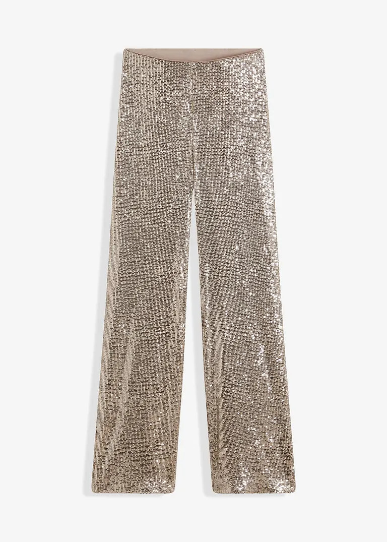 Jersey-Hose mit Pailletten | Bonprix DE