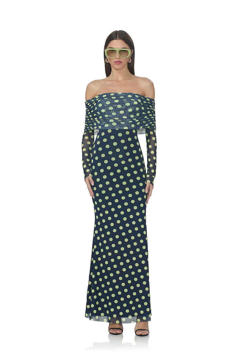 Thelma Dress - Navy Dot | ShopAFRM