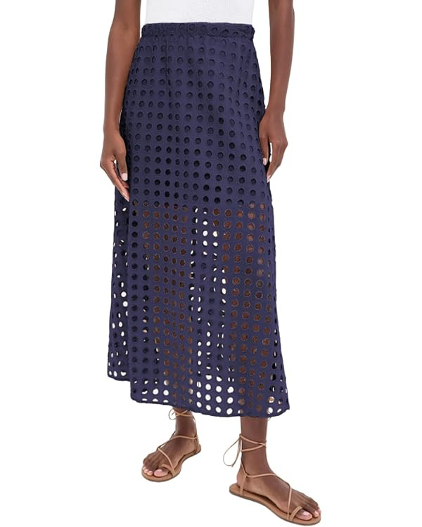2026 Women Summer Casual Eyelet Bohemian Maxi Skirt Beach Long Skirt with Mini Underneath | Amazon (US)