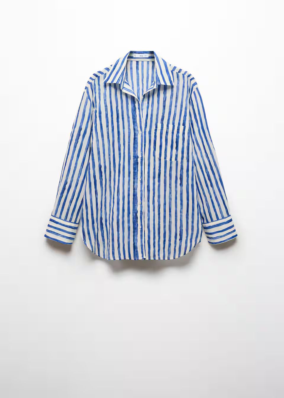 100% cotton striped shirt -  Woman | Mango Canada | Mango Canada