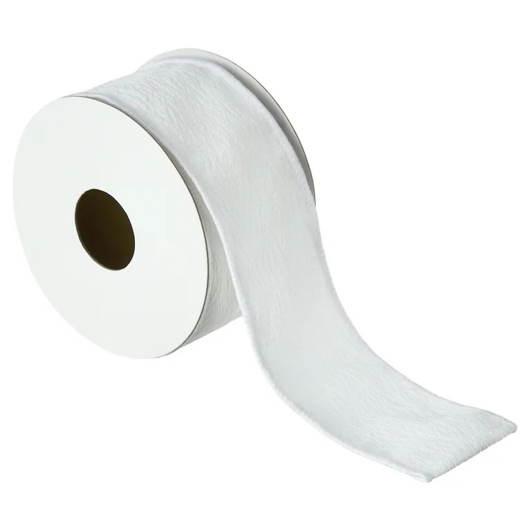 White Christmas Ribbon, 12', by My Texas House | Walmart (US)