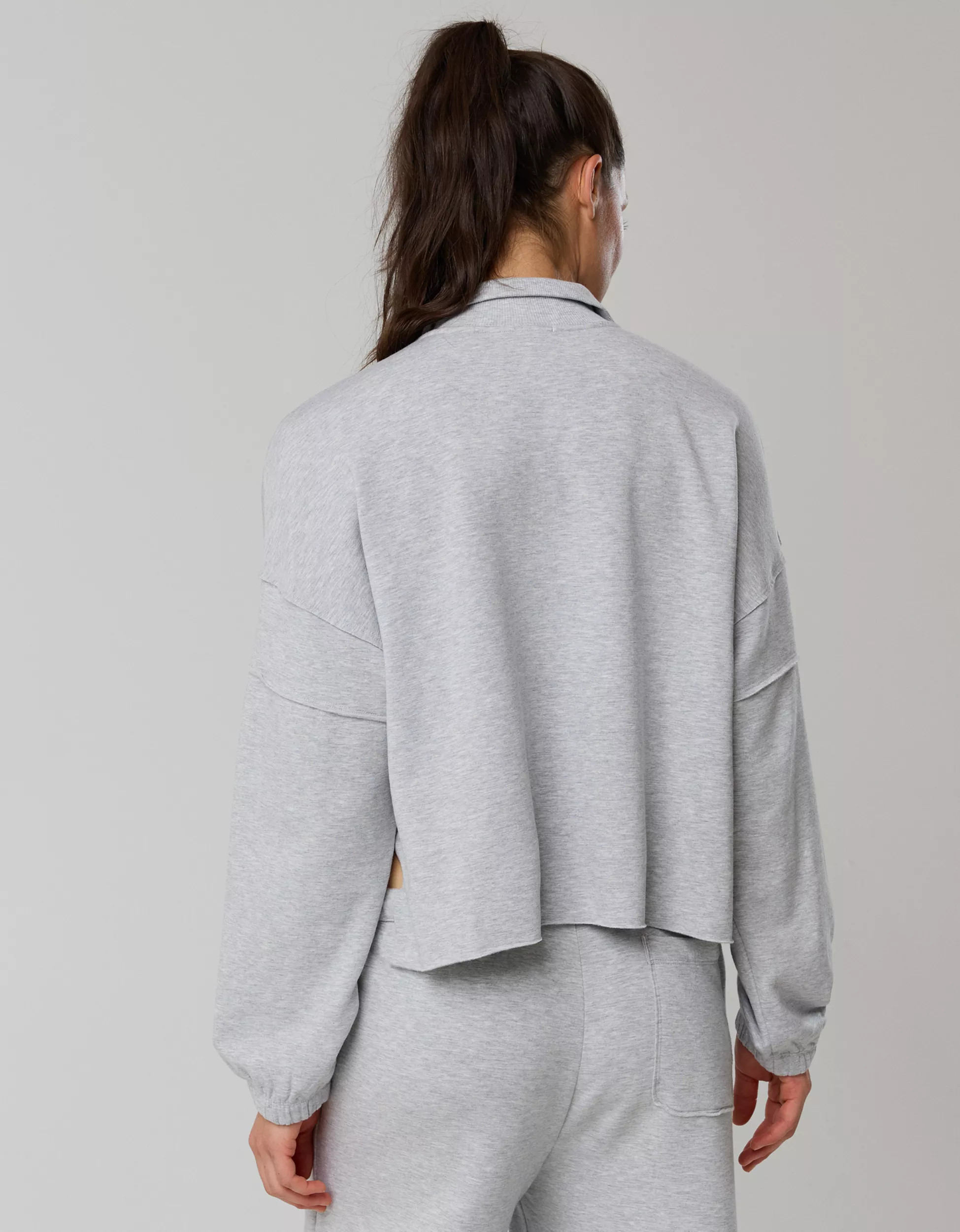 OFFLINE By Aerie OTT Seamed Quarter Zip Sweatshirt | American Eagle Outfitters (US & CA)