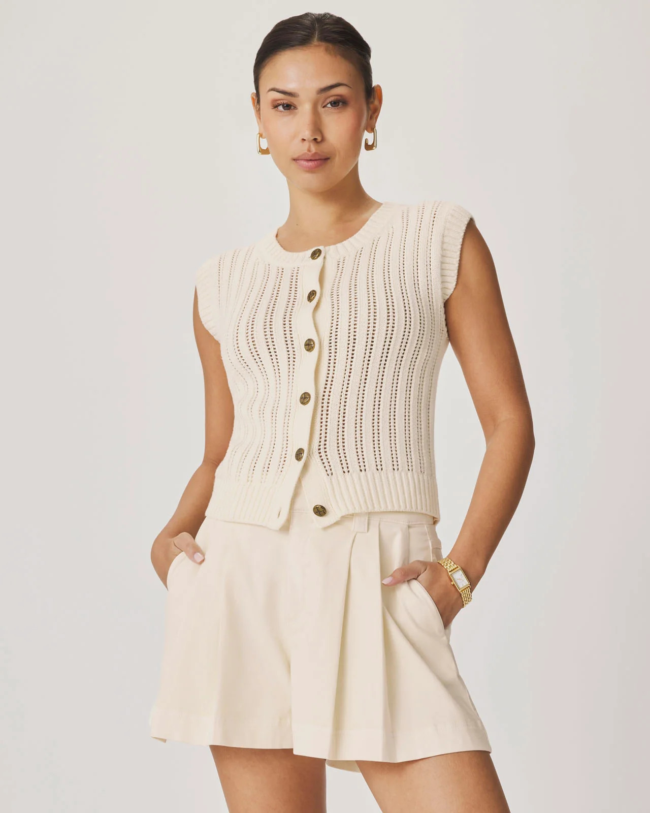 Splendid - Luca Knit Tank - Antique Pearl | Splendid
