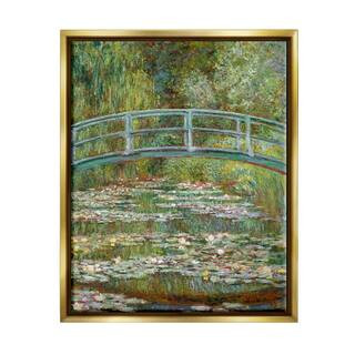 Bridge Over Lilies Monet Classic Painting by Claude Monet Floater Frame Culture Wall Art Print 31... | The Home Depot