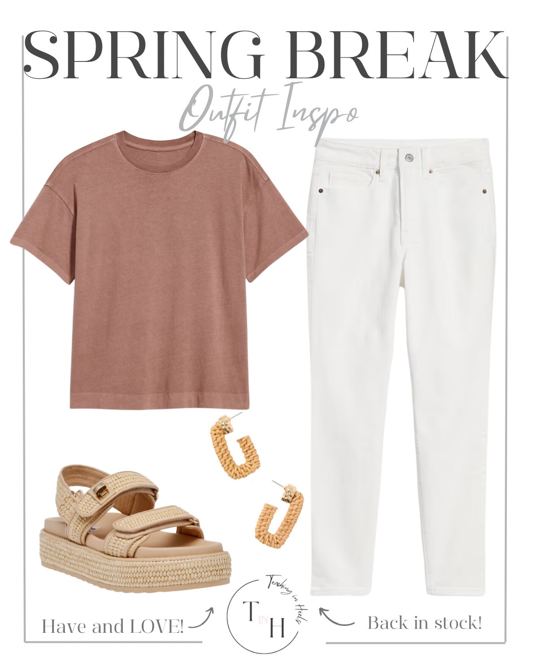 Crew neck top  straight leg white denim  steve madden sandals  woven earrings  spring break OOTD  spring outfit inspo  springtime  teacher style  teacher work style workwear  business casual  business office outfit  teacher ootd  teacherfit   ootd  shirt trendteacher  teacher outfits  teacher 

#LTKSeasonal #LTKFindsUnder50