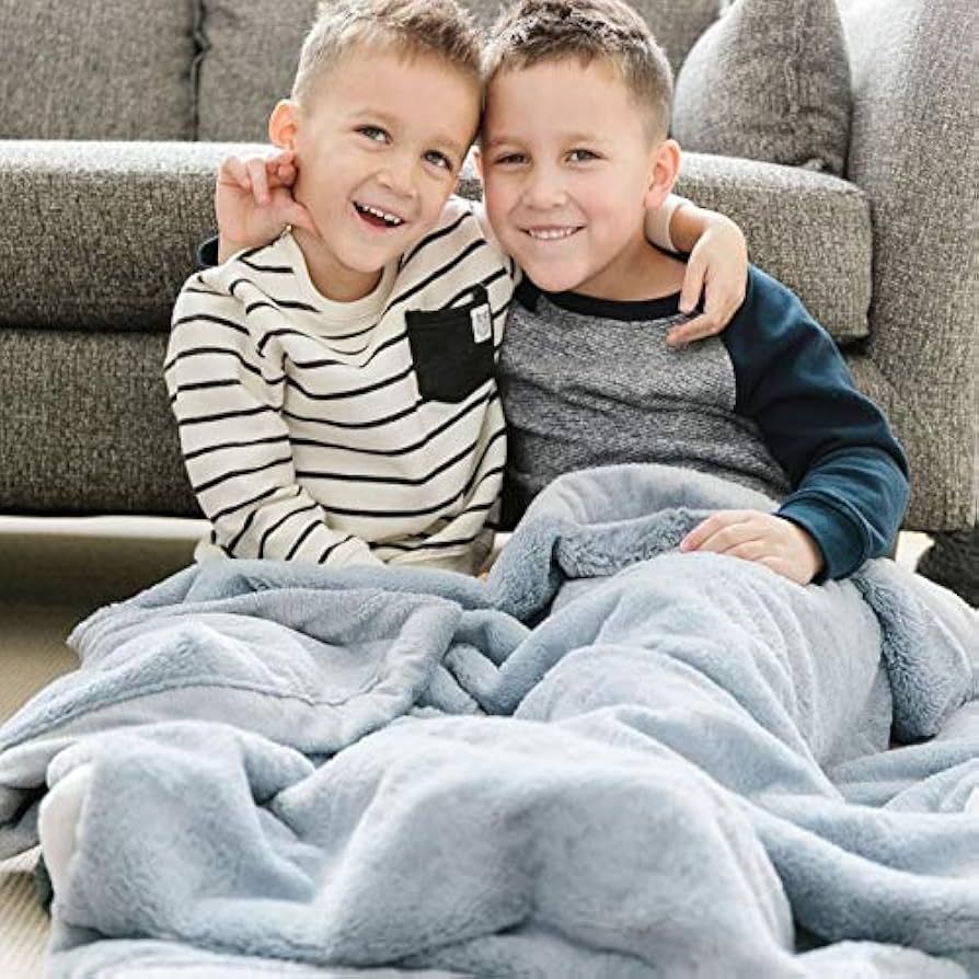 SARANONI Super Soft Comfy Lush 60" x 40" Blanket for Kids and Teens (Storm Cloud) | Amazon (US)