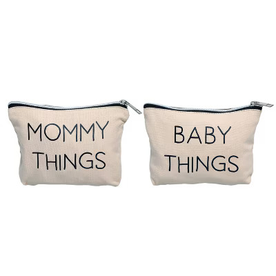 Pearhead Mommy and Baby Canvas Travel Pouch Set | Target