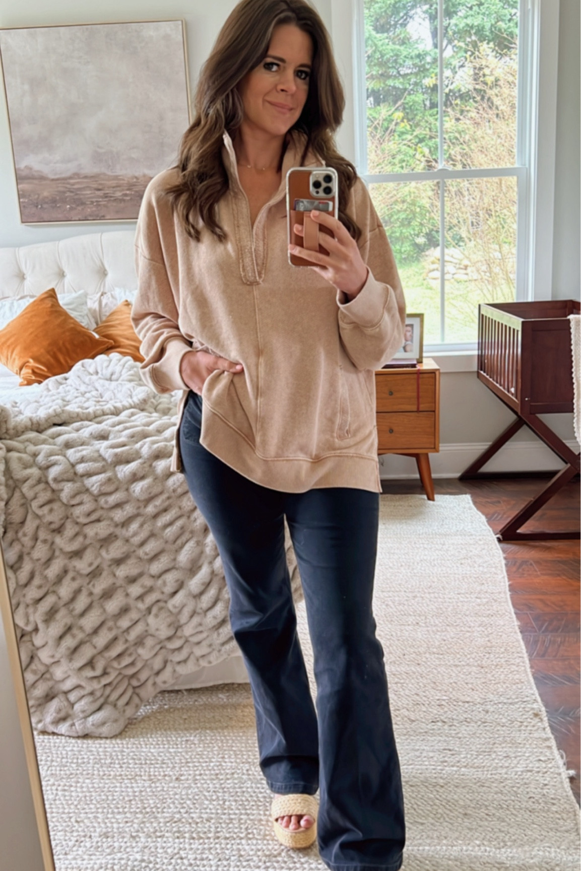 Love this “lived in” oversized pullover  