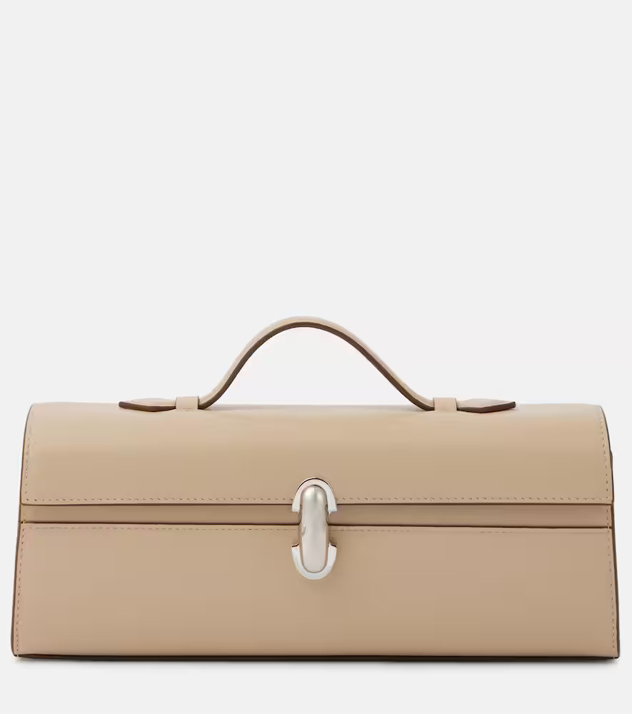 Savette Symmetry Pochette Slim leather tote bag | Mytheresa (US/CA)