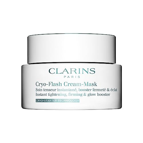 CLARINS Cryo-Flash Face Mask | Visible Lift Effect in 10 Minutes* | Visibly Minimizes Pores | Boosts Radiance | Pro Like Results | All Skin Types | 2.5 Fluid Ounces | Amazon (US)
