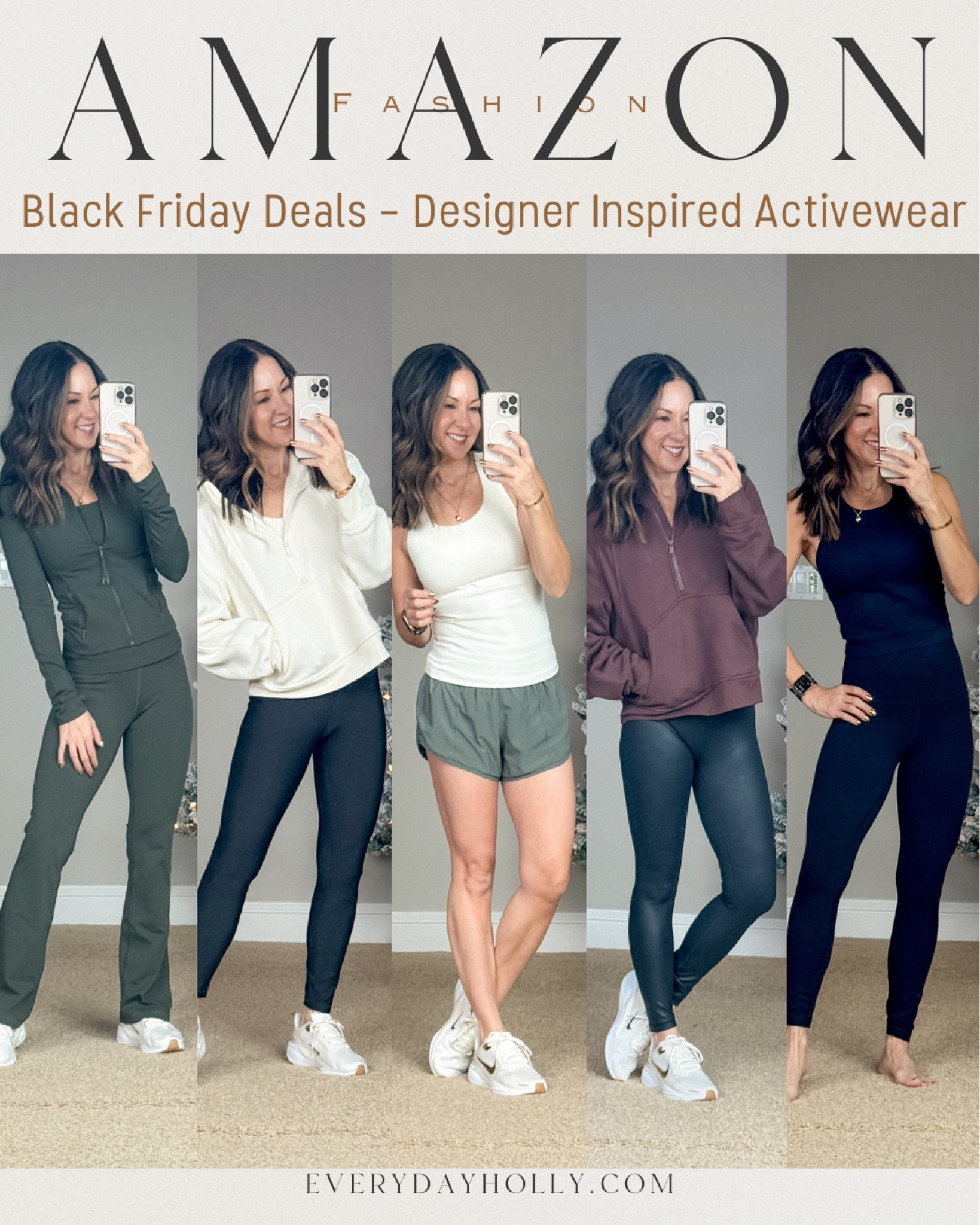 💥All on Sale! Early Black Friday! Designer quality activewear petite friendly bottom come in 25" and short, regular and long lengths. 
For reference: I’m 5’1”, 109lbs
leggings all XS 25”, Bootcuts XS 29” , Tanks, bras, jacket & hoodie XS. 
The best workout running shorts, fleece lined leggings, butterluxe and butterlift leggings. scuba style hoodies.

#LTKCyberWeek #LTKActive #LTKSaleAlert