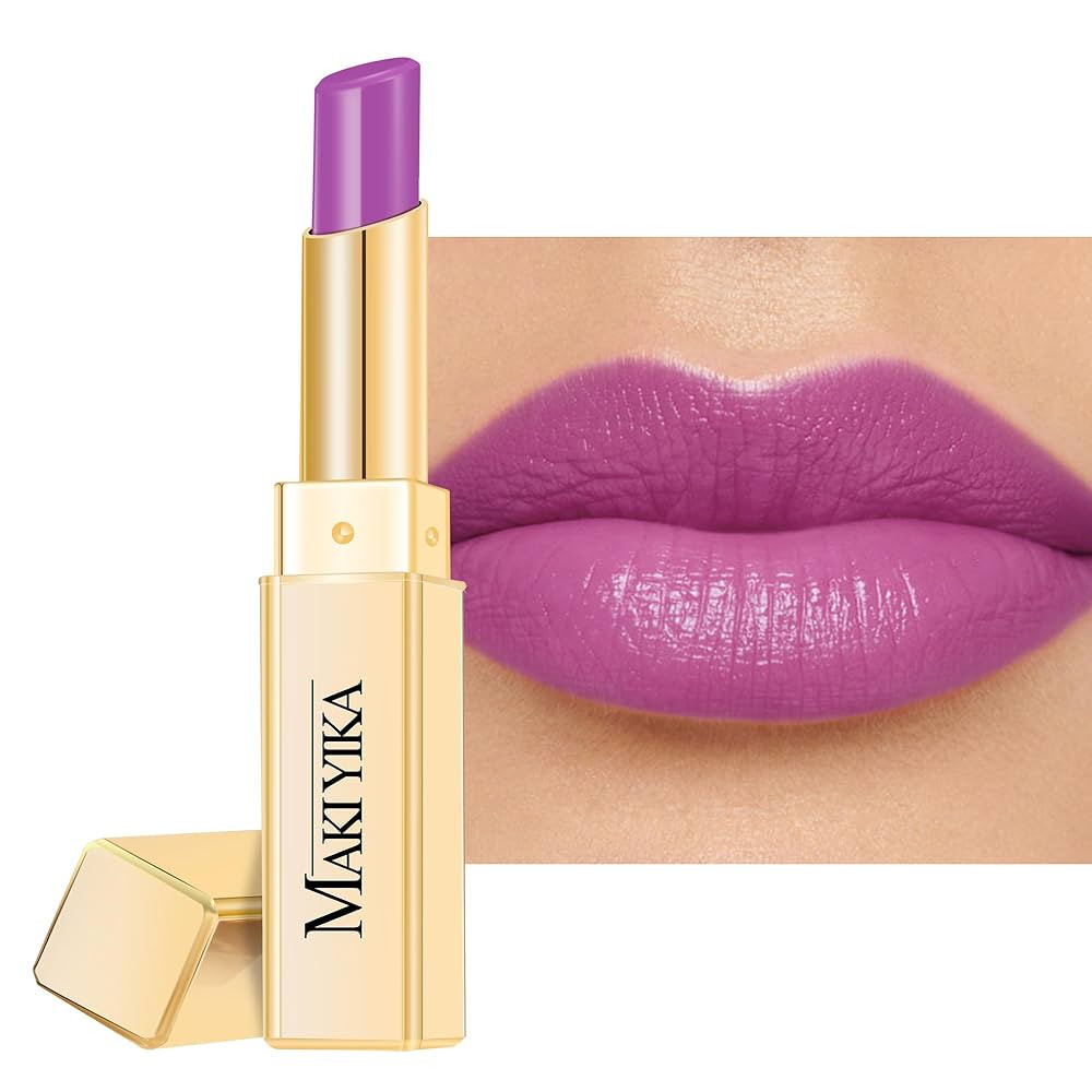 MAKI YIKA Moisture Purple Lipstick for Women Hydrate Lip Gloss for Dry Cracked Lips Weightless Gl... | Amazon (US)