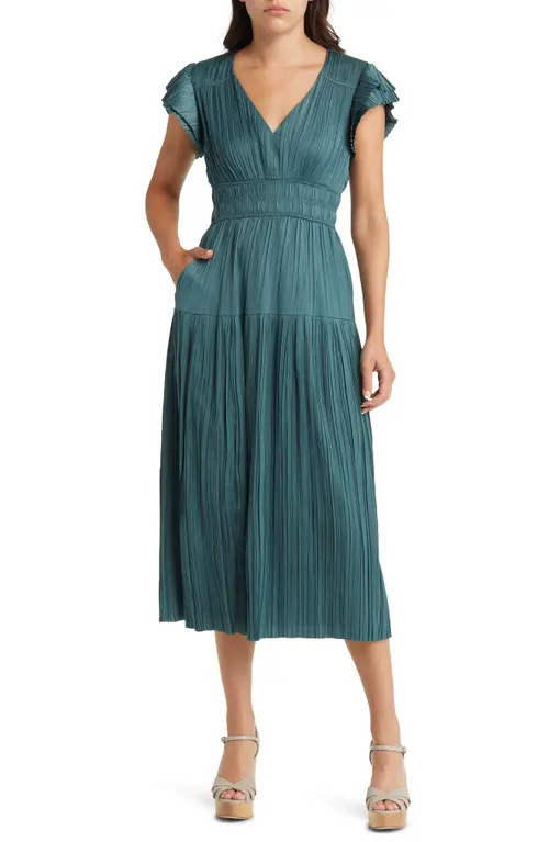 Plissé Midi Dress | Nordstrom
