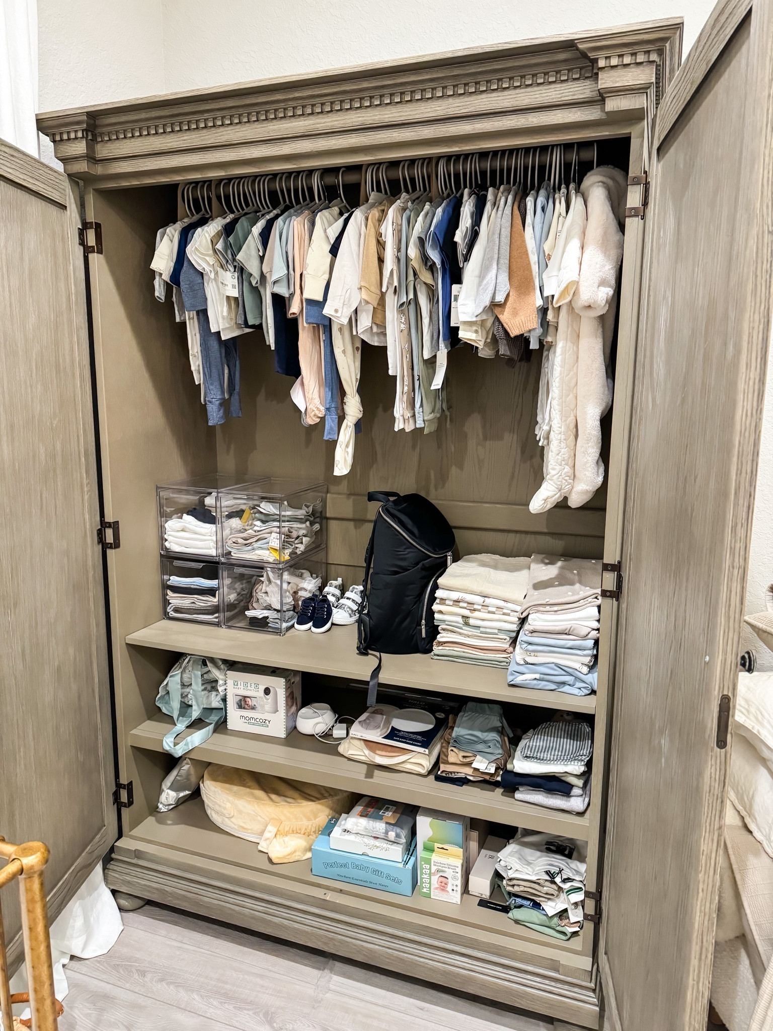 Baby closet 
Nursing pillow
Baby bag
Organization 
Baby monitor 

#LTKbaby #LTKkids #LTKbump