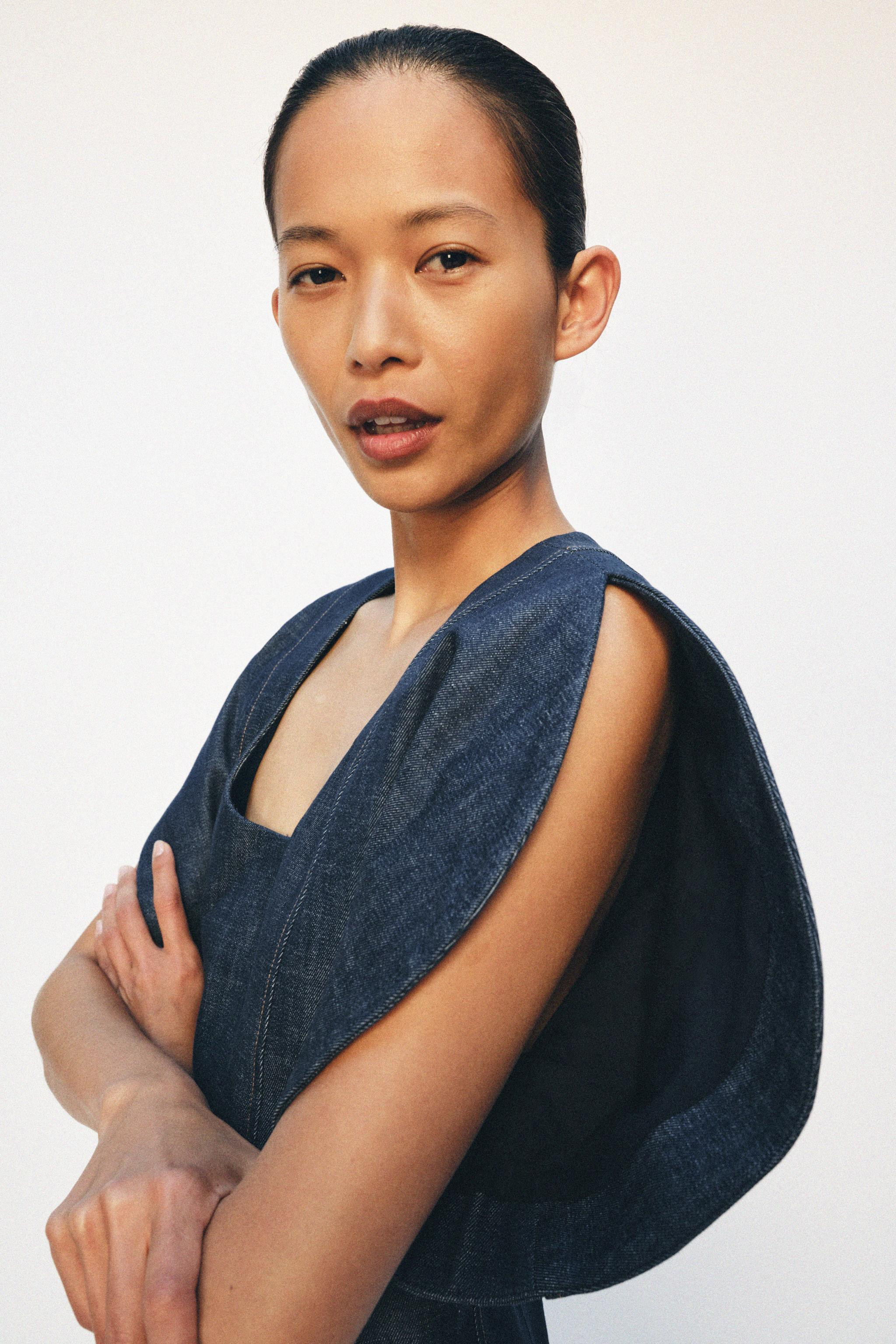 JEANSBLUSE MIT BALLON\u00c4RMELN ZW COLLECTION | Zara DE