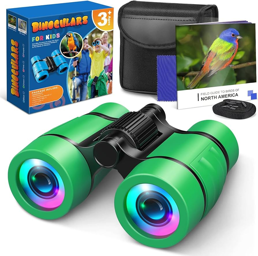 Boy Toys Age 3-8: LET'S GO! Kids Binoculars for Bird Watching|Hiking|Camping Toy for 3 4 5 6 7 Ye... | Amazon (US)