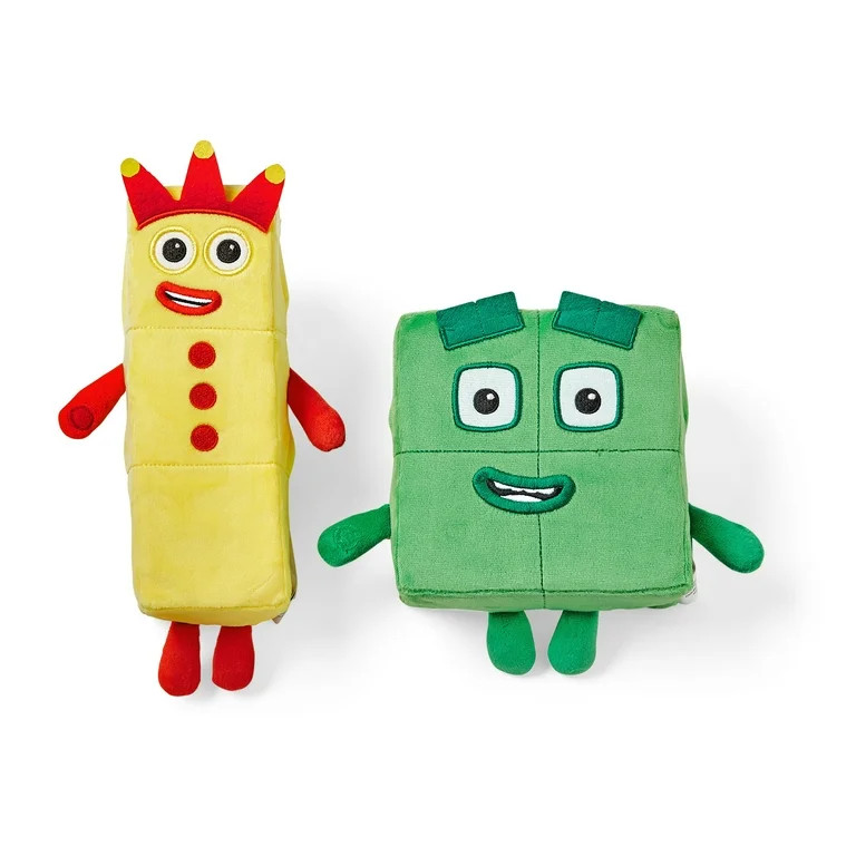 hand2mind Numberblocks® Three and Four Playful Pals 8" and 12" Plush Toys, (2 Pieces) | Walmart (US)