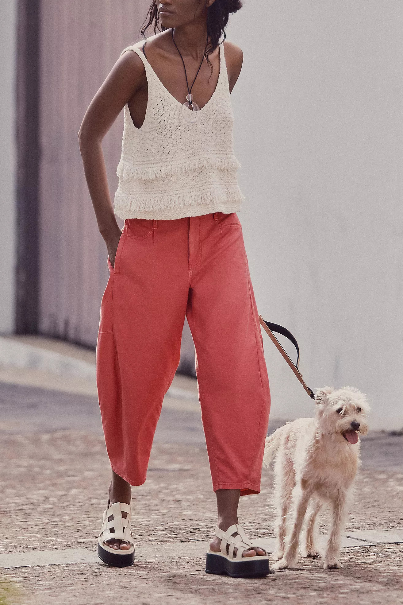 Pilcro Cropped Vintage Barrel Pants | Anthropologie (US)