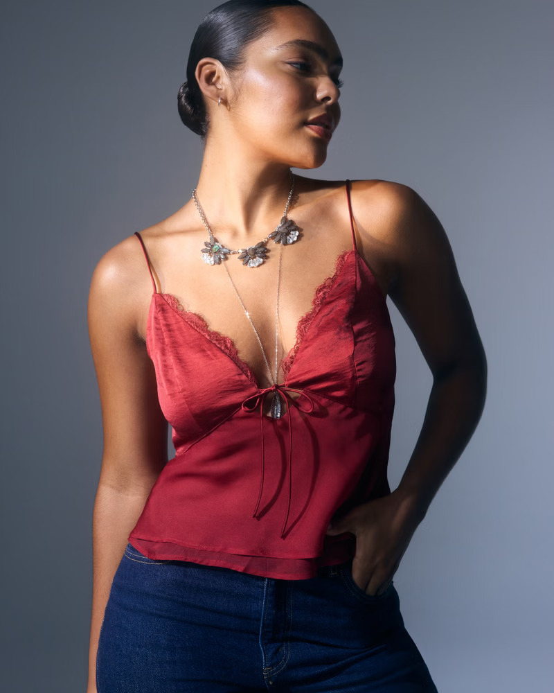 The A&F Bella Tie-Front Cami | Abercrombie & Fitch (US)
