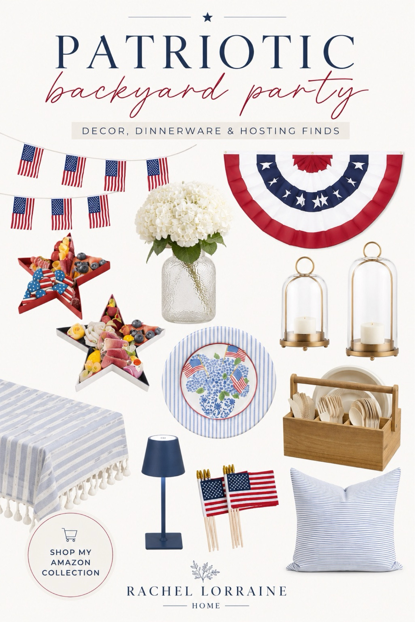 Patriotic backyard party finds 🇺🇸✨

Sharing cozy and classic outdoor decor ideas perfect for Memorial Day gatherings, Fourth of July celebrations, and celebrating America’s 250th anniversary this summer. From flags and bunting to outdoor lighting, hosting essentials, patriotic table decor, and timeless red, white, and blue finds, I rounded up some favorite elevated summer hosting pieces here 🤍

#LTKHome #LTKSeasonal