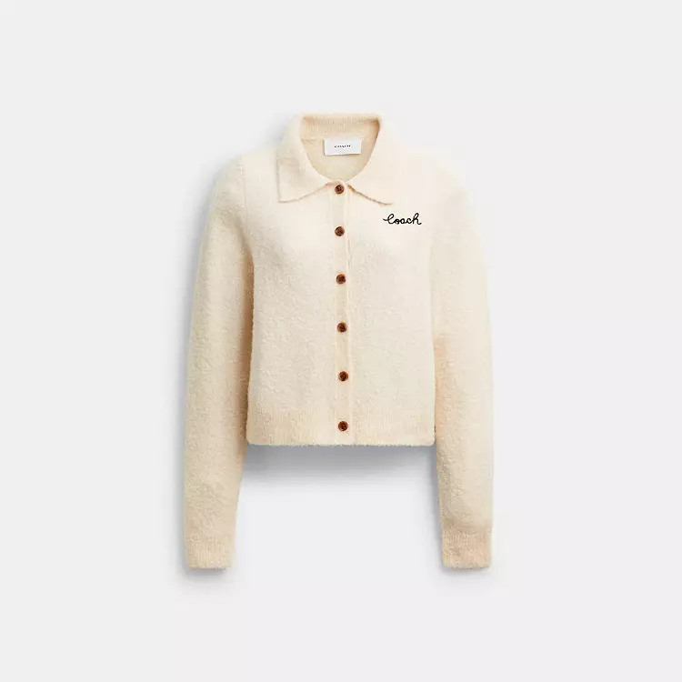 Embroidered Cropped Cardigan | Coach (US)