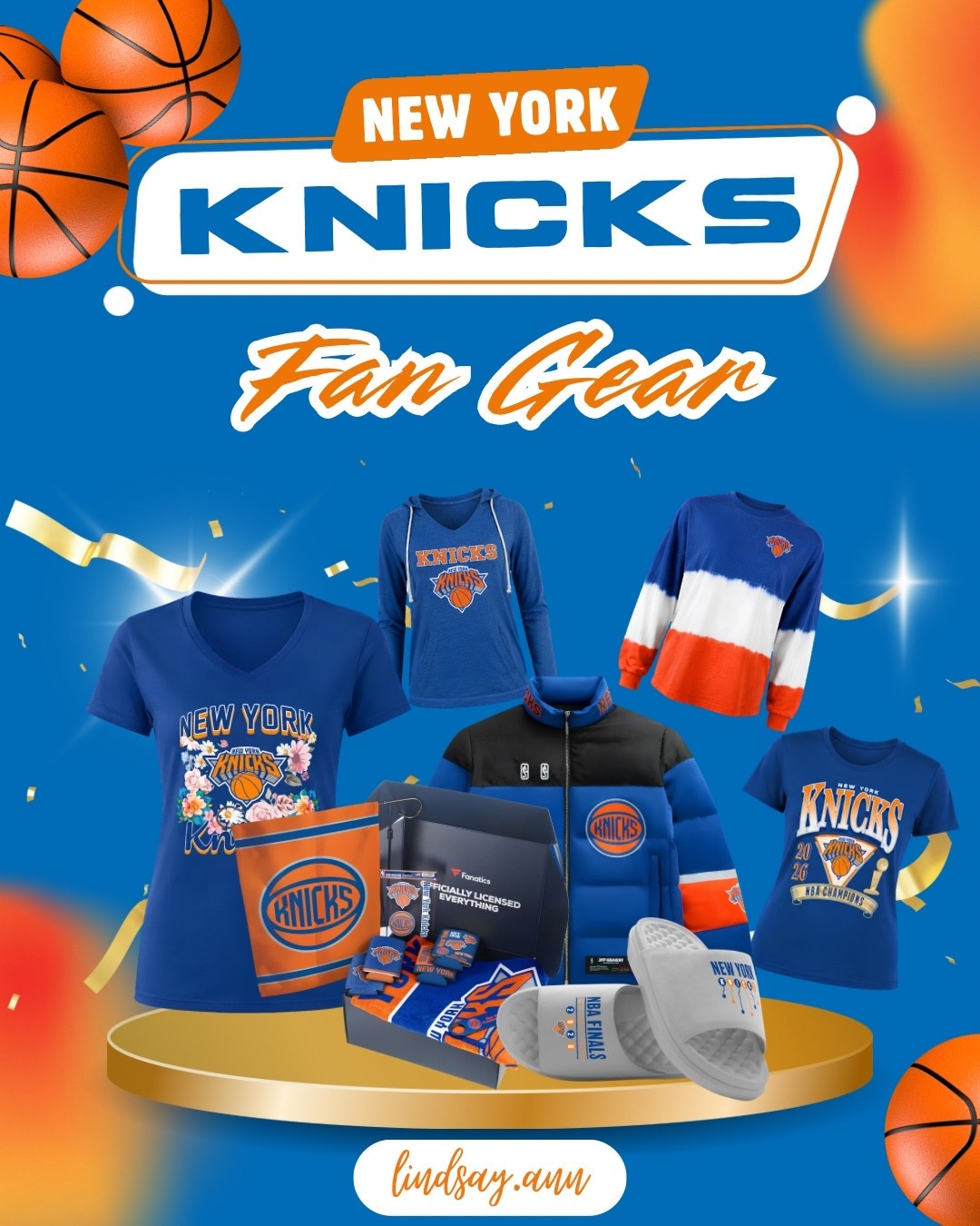 🏀 Knicks fan gear you’ll want long after the confetti settles! Shop my favorite finds below 🧡💙⬇️