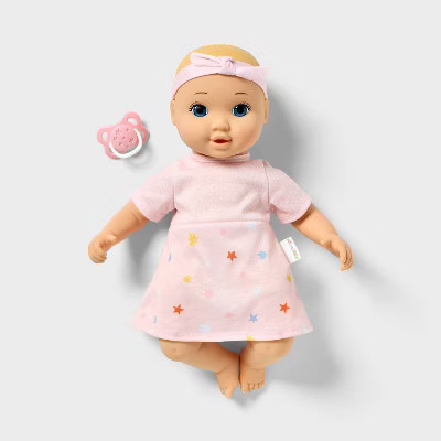 14" Girl Baby Doll - Blonde Hair + Blue Eyes - Gigglescape™ | Target