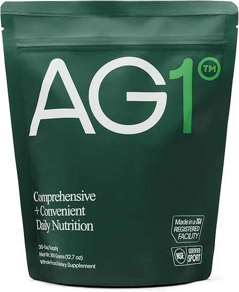 AG1 Greens Powder Supplement | Improve Gut Health | Multivitamin, Probiotic, Gluten Free, Vegan a... | Amazon (US)