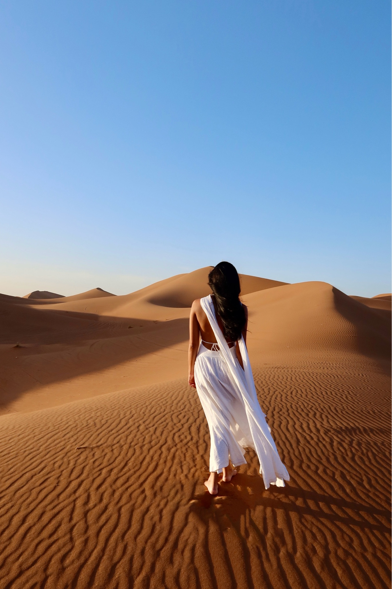Sunset in the sahara