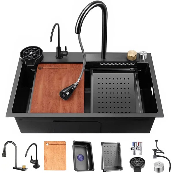 31.49'' L Drop-In Single Bowl Stainless Steel Kitchen Sink | Wayfair North America