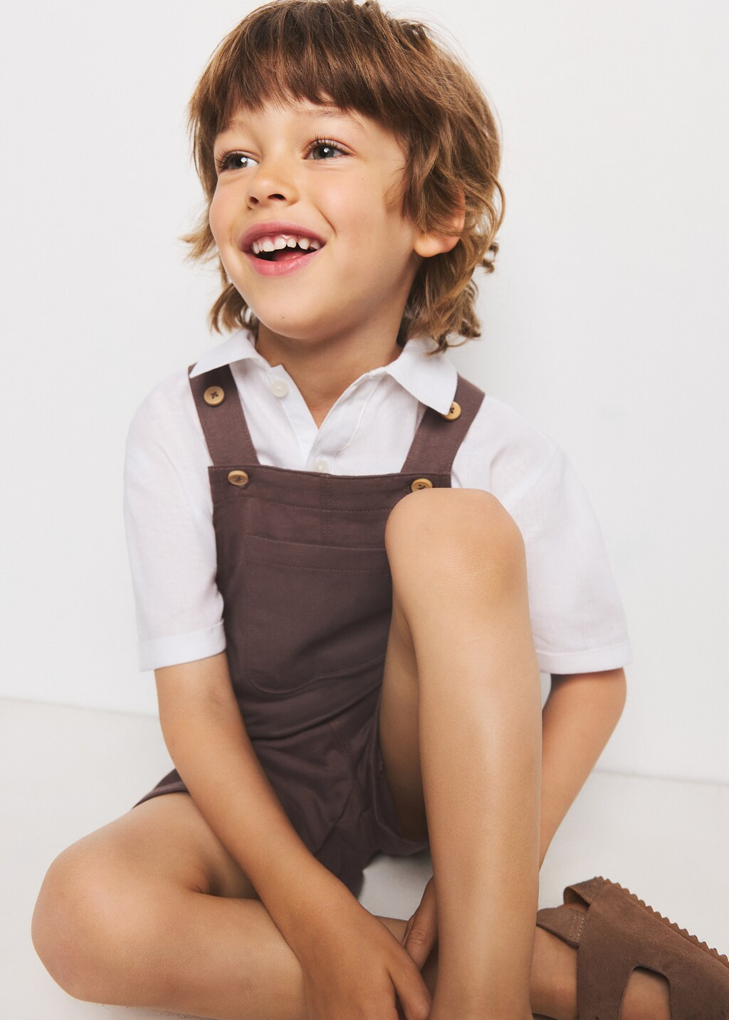 Cotton short jumpsuit | MANGO (UK)