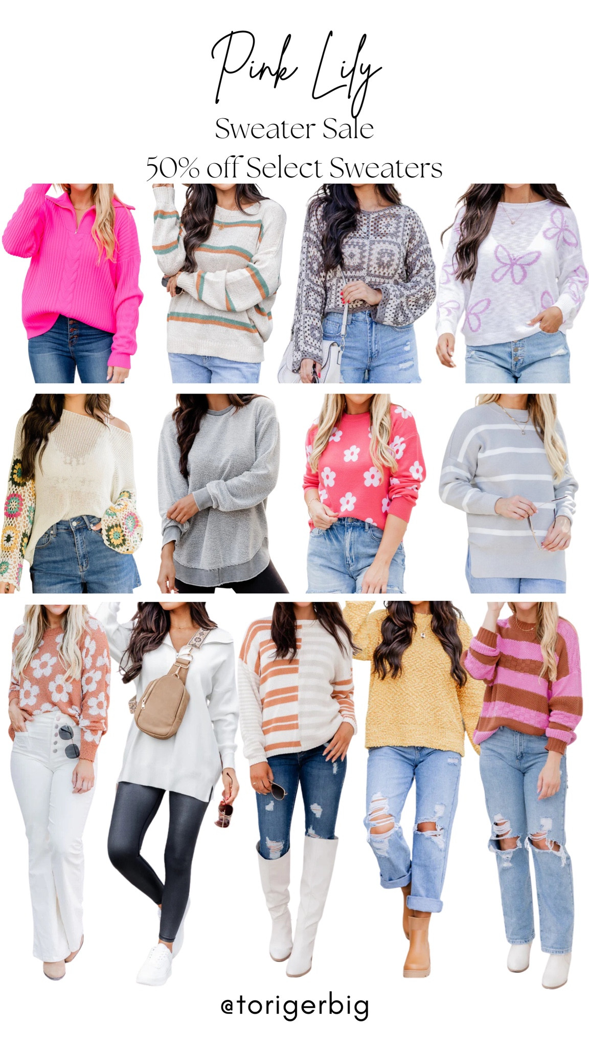 Pink Lily Sweater sale  happening now. Be sure to use the code COZYUP for discount. #Pinklily #Sweater #Sale #ltk

#LTKSeasonal #LTKstyletip #LTKsalealert