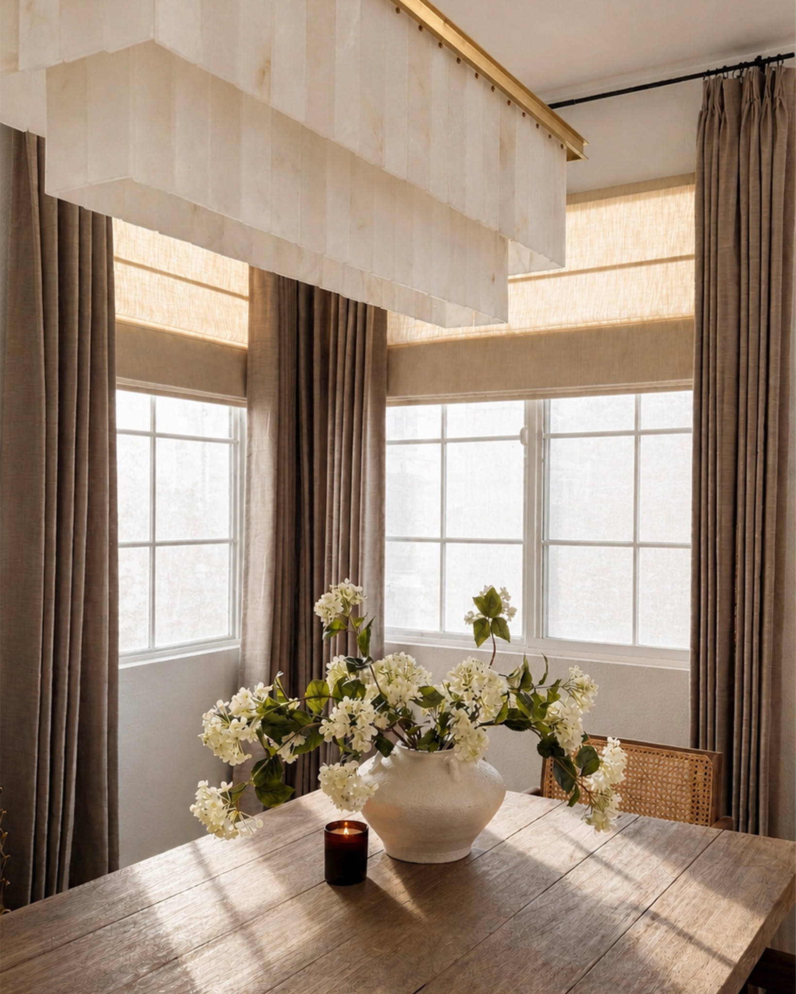 If a room feels off and you can’t figure out why… it’s probably the curtains.
 Trust me—it makes a bigger difference than you think.

I partnered with @twopagescurtains to give our dining room a more moody feel, and it’s exactly what this space needed.

Comment WINDOW and I’ll send you the link + use code EVA22 for 22% off.

SHADE DETAILS: Seed Pearl #7084-9 | Cordless Motorized Roman Shade | Inside Mount | Unlined

CURTAIN DETAILS: Grey Beige | Memory Shaped Triple Pinch Pleat | Unlined
.
.
.
#twopageshome #curtaininspo #neutralhome #diningroomdecor #windowtreatments curtains, linen curtains, pinch pleat curtains, roman shades, neutral home decor, moody interiors, dining room ideas, window styling, custom curtains, motorized shades, soft light, airy space, beige curtains, home styling, interior details

#LTKHome