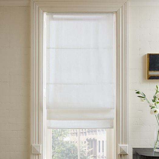 Linen Cordless Roman Shade | West Elm (US)