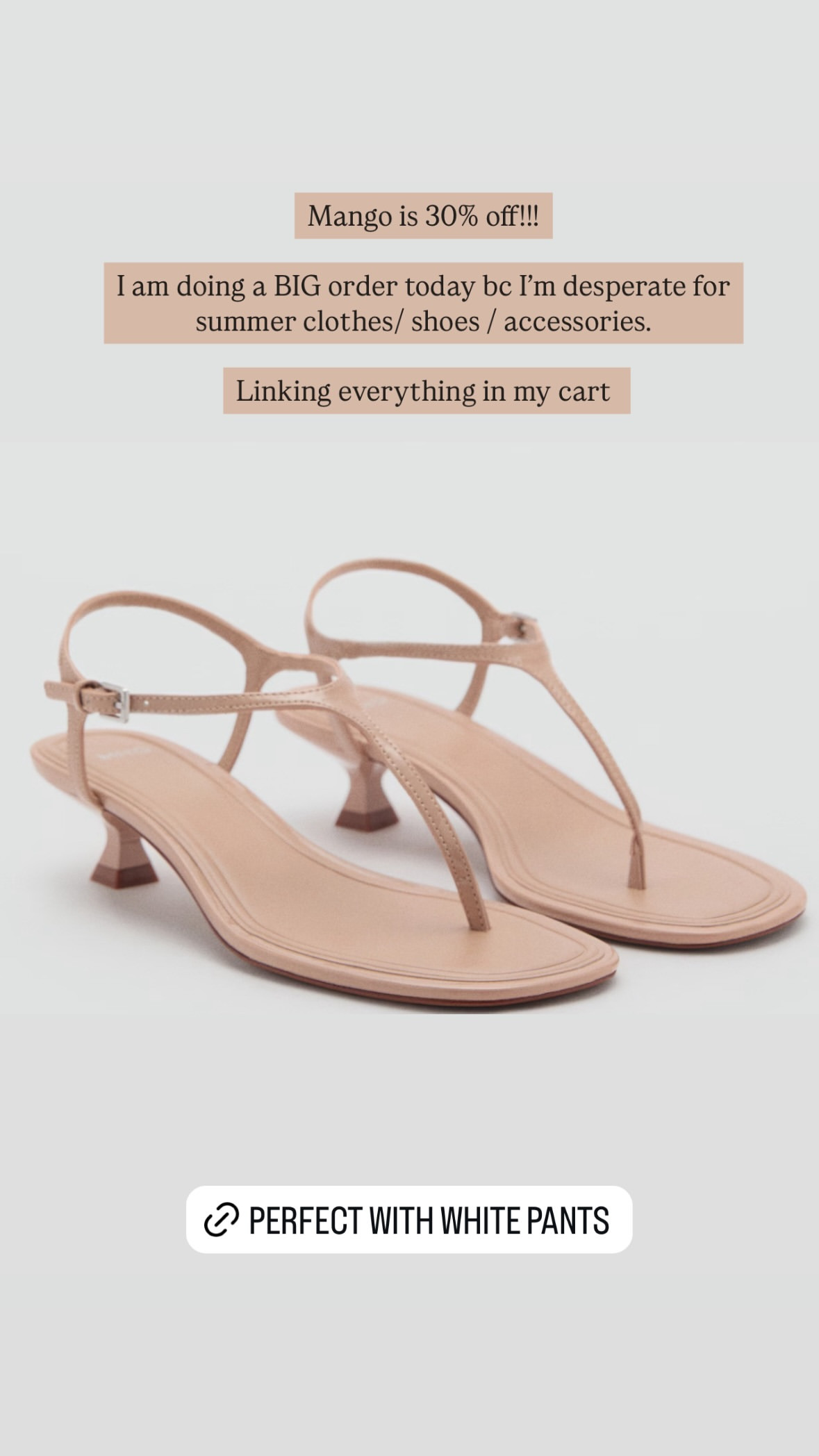 Cute nude sandals 
