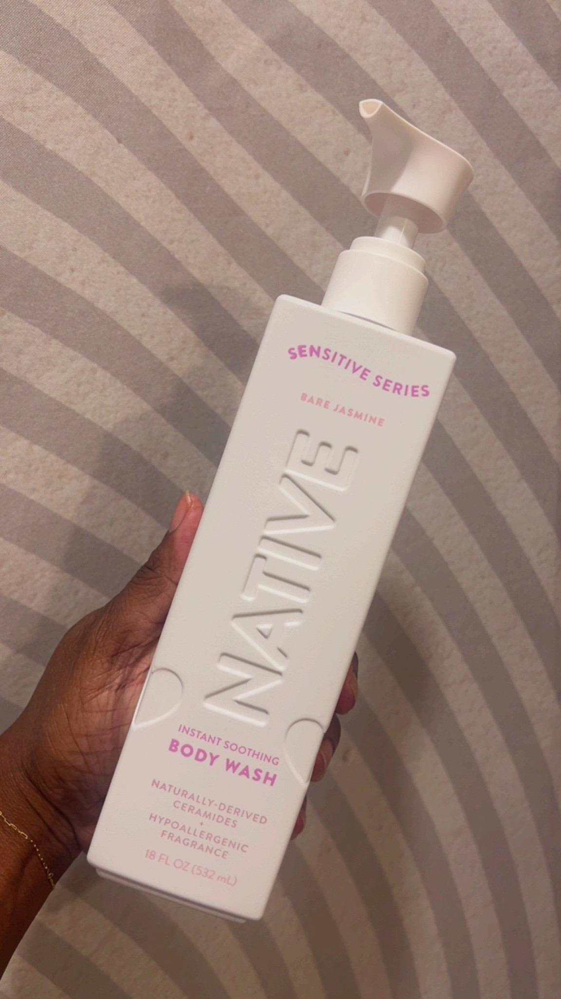 Native Sensitive Series Hypoallergenic Fragrance 24 Hour Hydrating Body Wash Bare Jasemine - 

#LTKselfcare #LTKmorningroutine