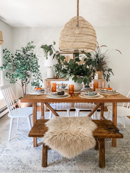 A simple, cozy fall dining room 🍂 Create a welcoming table setting with these simple staples!

Dining room, fall decor, table setting, fall tablescape

#LTKSeasonal #LTKhome #LTKstyletip