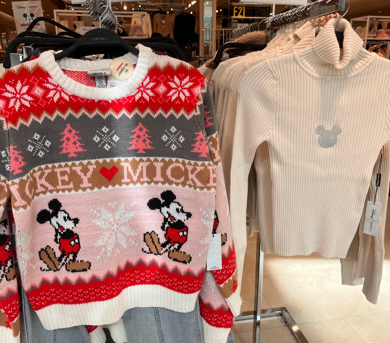 Forever 21 mickey on sale sweater