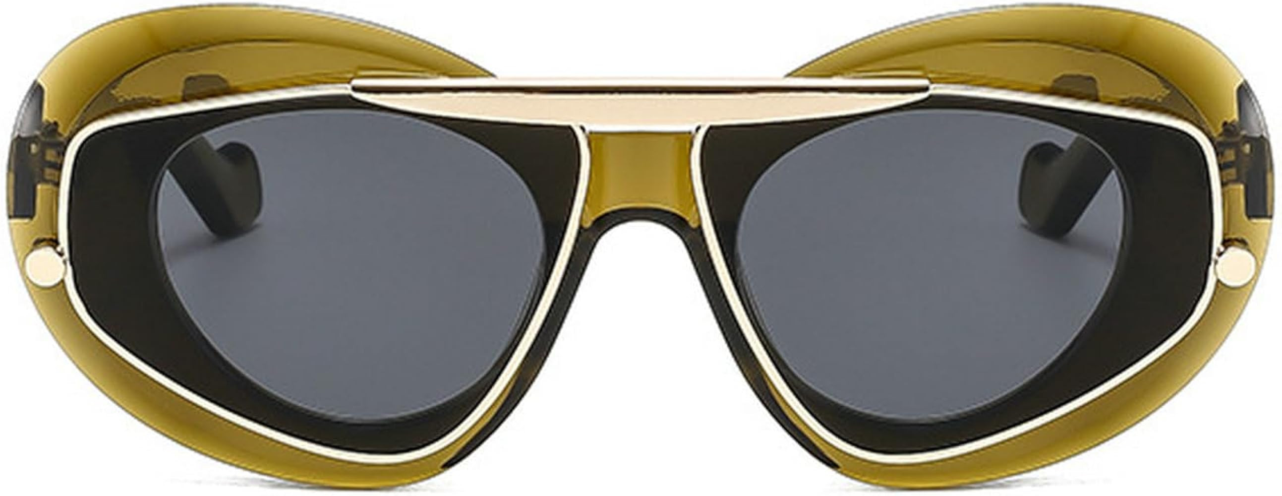 laureles Fashion Oversized Cat Eye Women Sunglasses Vintage Leopard Gradient Shades UV400 Men Sun... | Amazon (US)