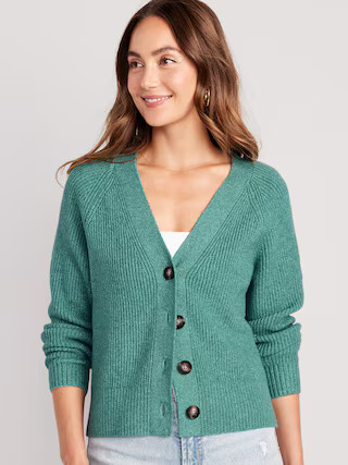 Shaker-Stitch Cardigan Sweater for Women | Old Navy (US)