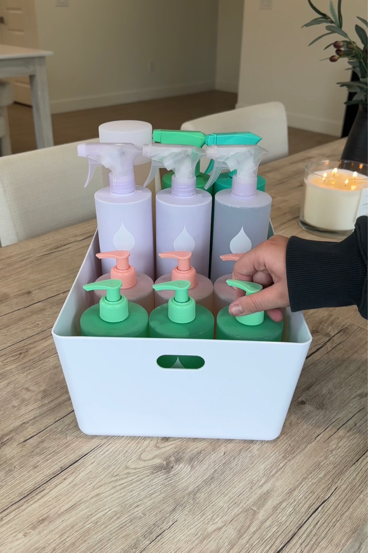 white bins linked and products inside are linked in my amazon !! 