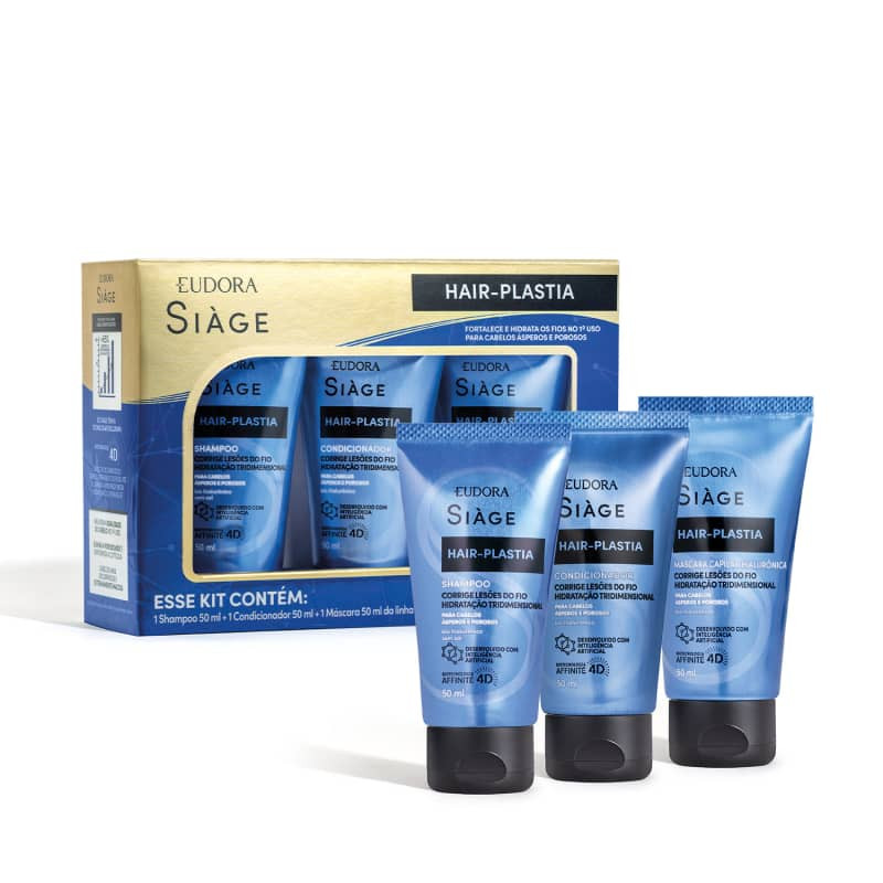 Kit Siàge Mini Hair Plastia | Eudora | Eudora (BR)