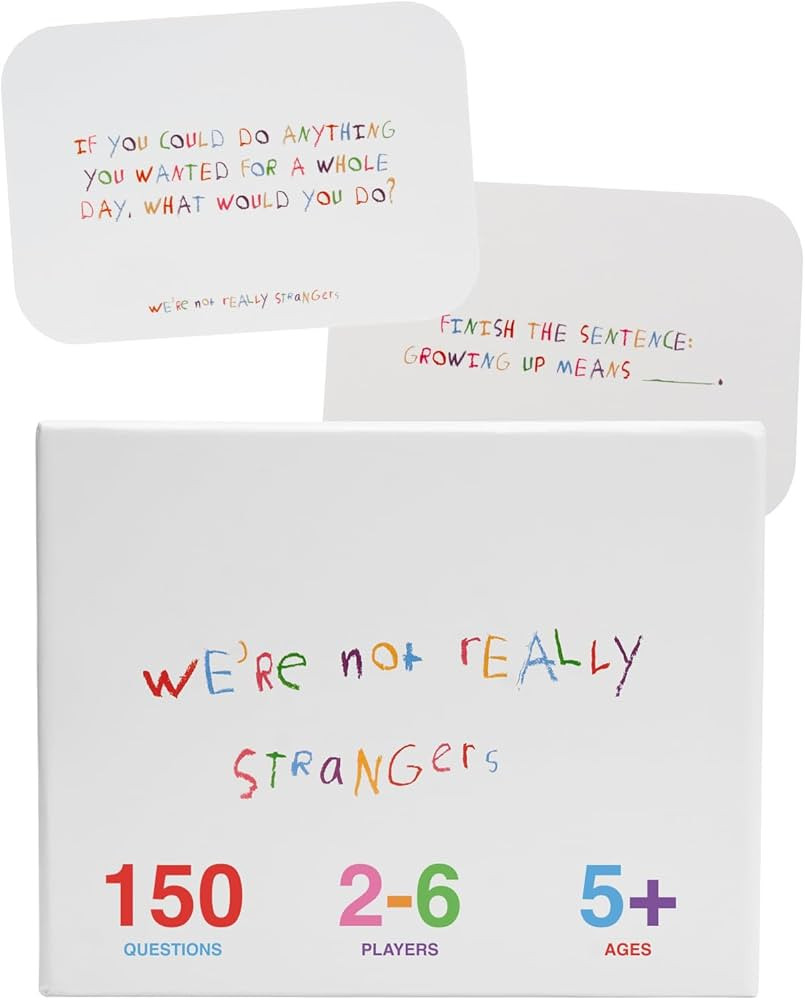 WE'RE NOT REALLY STRANGERS Kids Edition Card Game - 150 Conversation Cards for Kids, Adults,Teens... | Amazon (US)