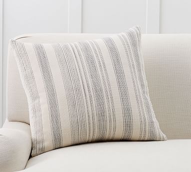 Hawthorn Stripe Sherpa Back Pillow Cover | Pottery Barn (US)