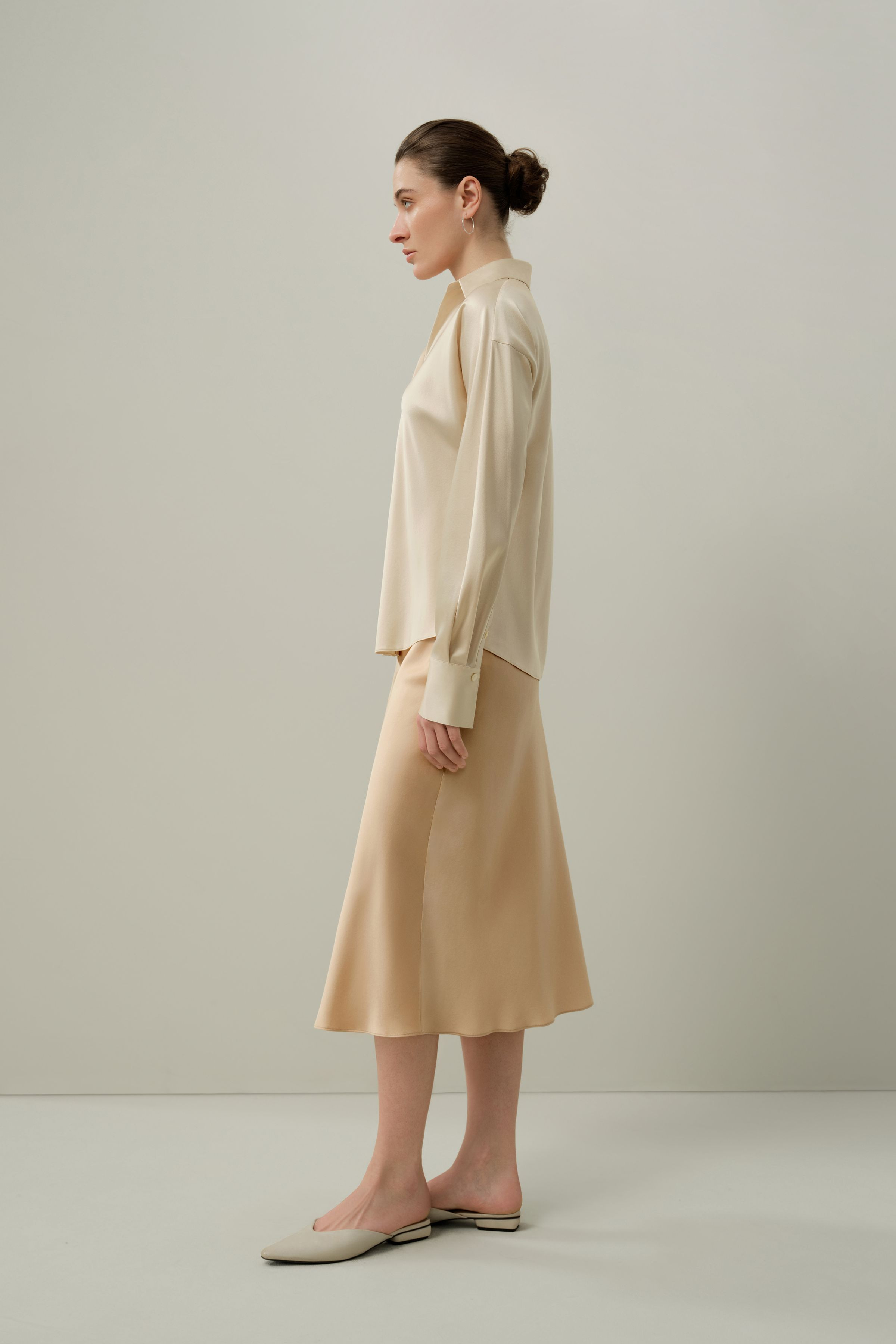 Bias Cut Silk Skirt | LILYSILK