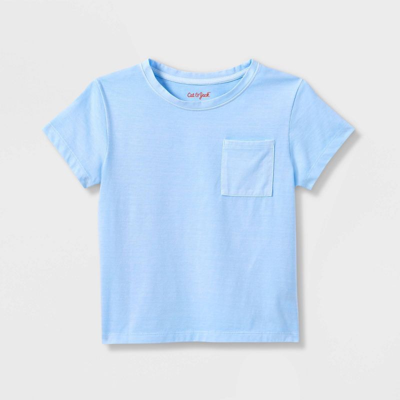 Girls' Washed Knit Short Sleeve T-Shirt - Cat & Jack™ | Target