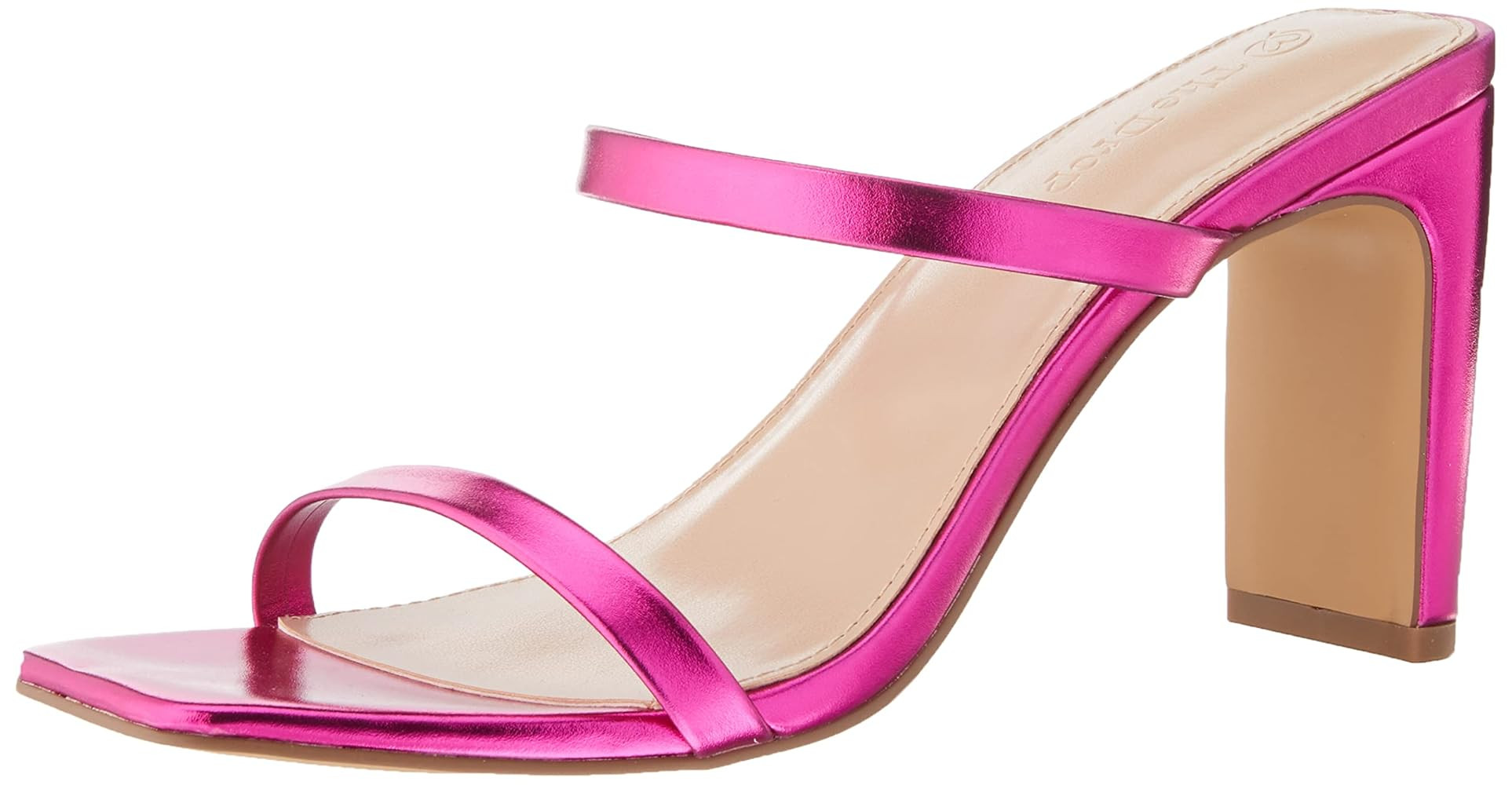 The Drop Women's Avery Square Toe Two Strap High Heeled Sandal | Amazon (US)