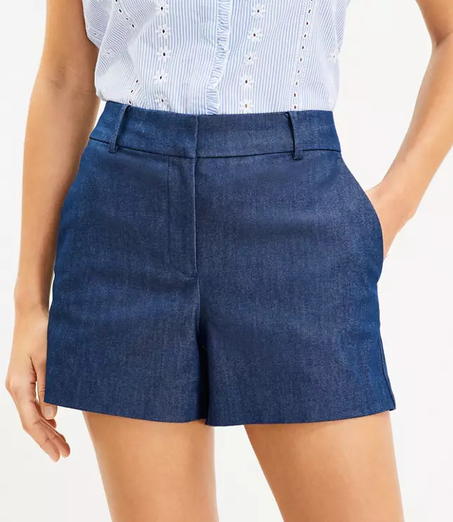 Riviera Shorts in Refined Denim | LOFT
