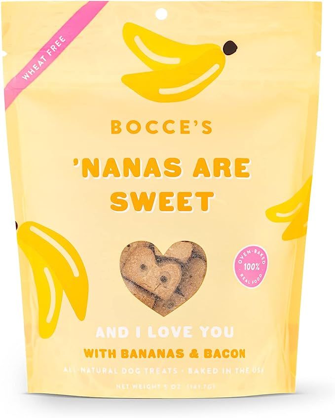 Bocce's Bakery All-Natural, Seasonal, Nanas are Sweet Dog Treats, Wheat-Free, Limited-Ingredient ... | Amazon (US)