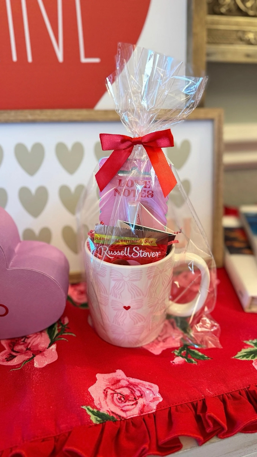 Easy Valentine’s gifts are my favorite kind 💕

This one is all about keeping it simple but still thoughtful.
An adorable mug, a few sweet store-bought goodies, and my favorite shortcut — premade bows that instantly make any gift look finished 🎀

I popped everything into my go-to clear gift bags I use all the time, tied it up, and it was completely gift-ready in minutes.
#gift #diygift #valentinesday #valentinesgift 

#LTKSeasonal